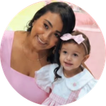 Fabiana, mãe da Lavínia