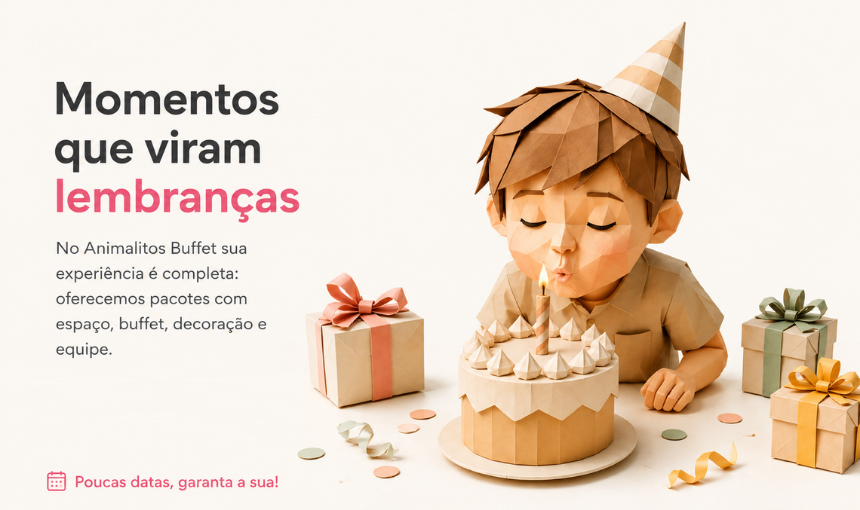 Momentos que viram lembranças — Animalitos Buffet Infantil: buffet infantil completo com espaço, decoração e equipe